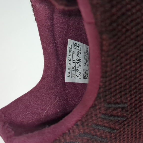 Burgundy Adidas eva 791005 run men shoes size 7 - Picture 6 of 7